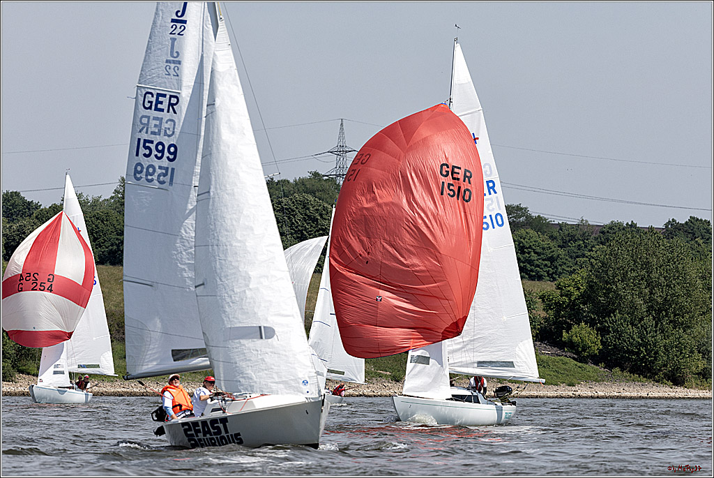 100 Jahre Rheinwoche 2022 - 4. Wettfahrt Duisburg - Wesel, 04.06.2022,